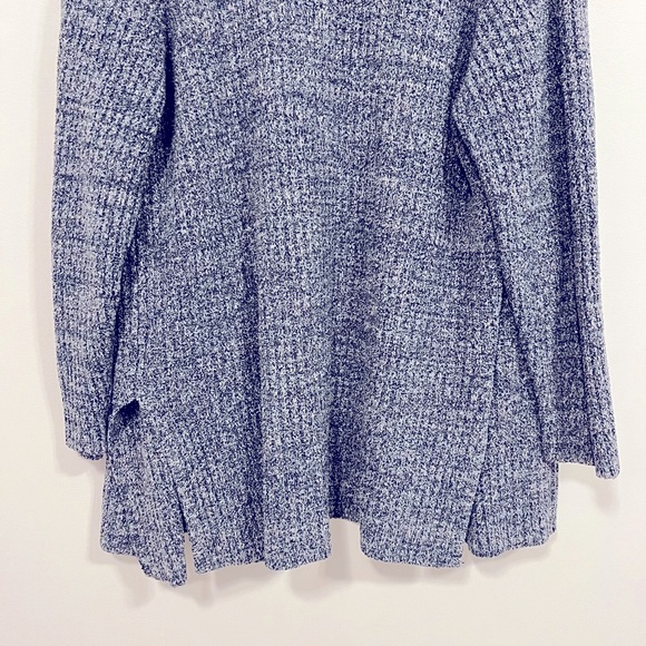 Barefoot Dreams Cozychic Lite Montecito Cardi Heathered Indigo/Stone 3X - Picture 13 of 16